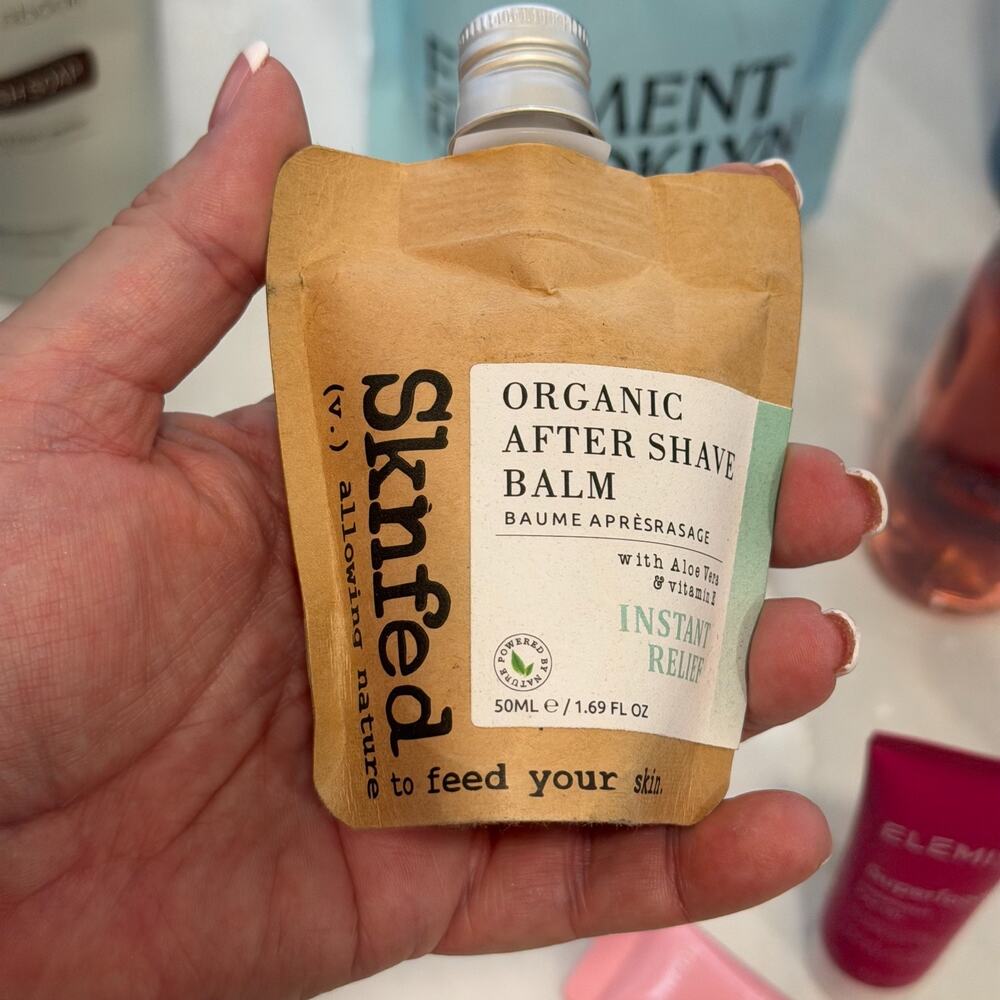 Skyn Iceland Organic After Shave Balm 50ml 1.69oz Aloe Vera Vitamin E New Sealed